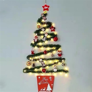 LED lyskæde med grannåle guirlande – juledekoration